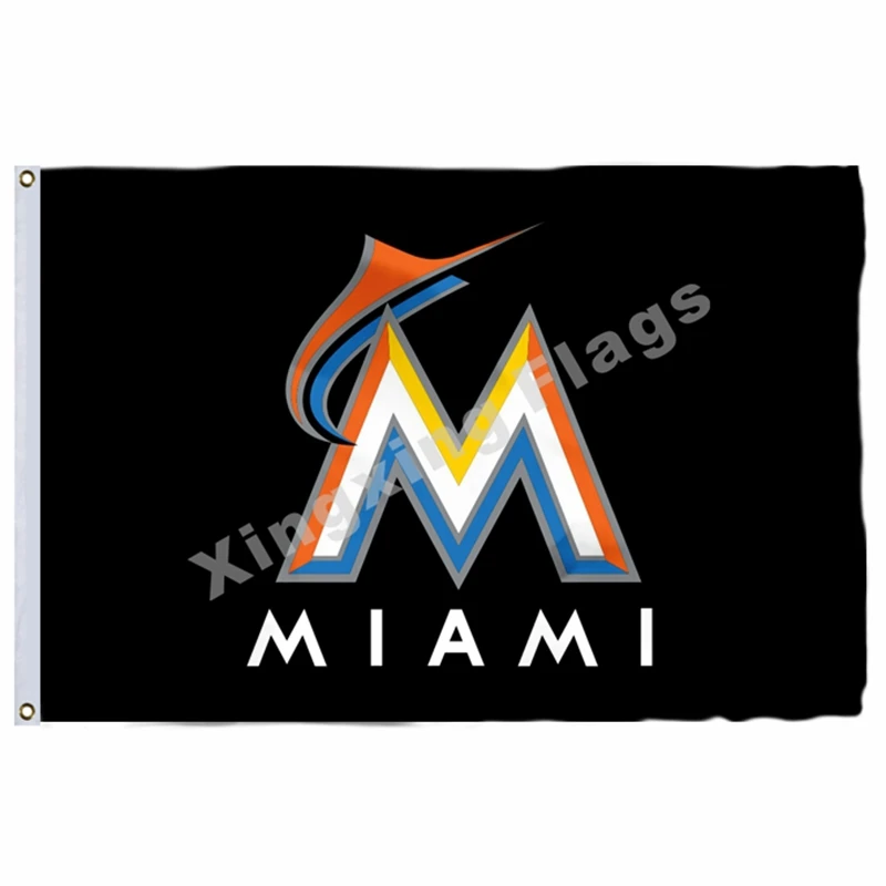 Флаг чемпионов из серии "Marlins World", 3ft X 5ft, полиэстеровый баннер, Размер № 4, 90X150 см, пользовательский флаг