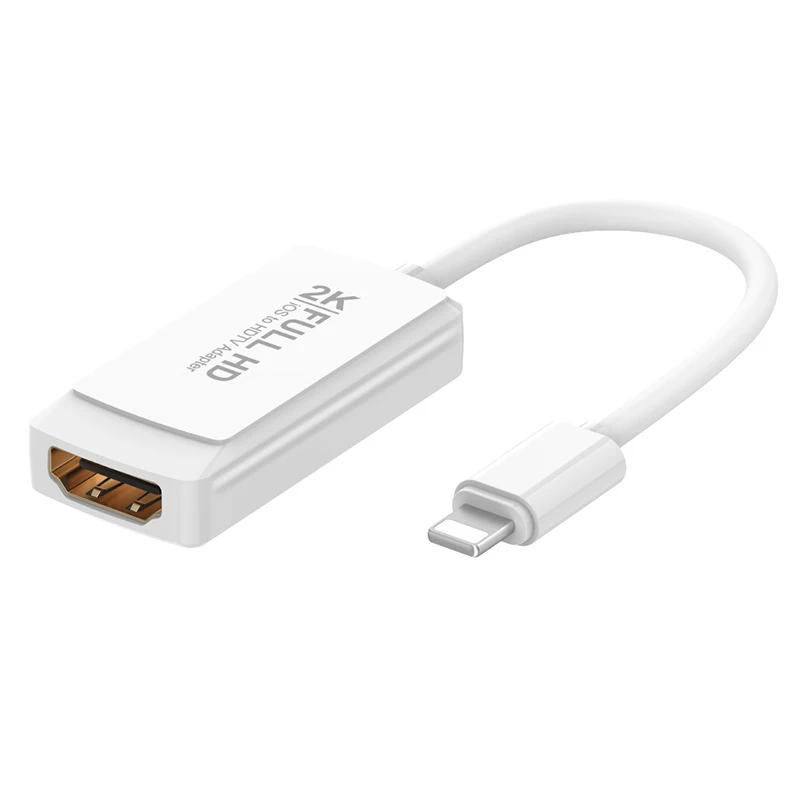 Для iphone 2K QHD HDMI кабель адаптер 8 Pin к HDMI цифровой AV видео выход конвертер для iPad Air iphone Xs Max iOS 12 11