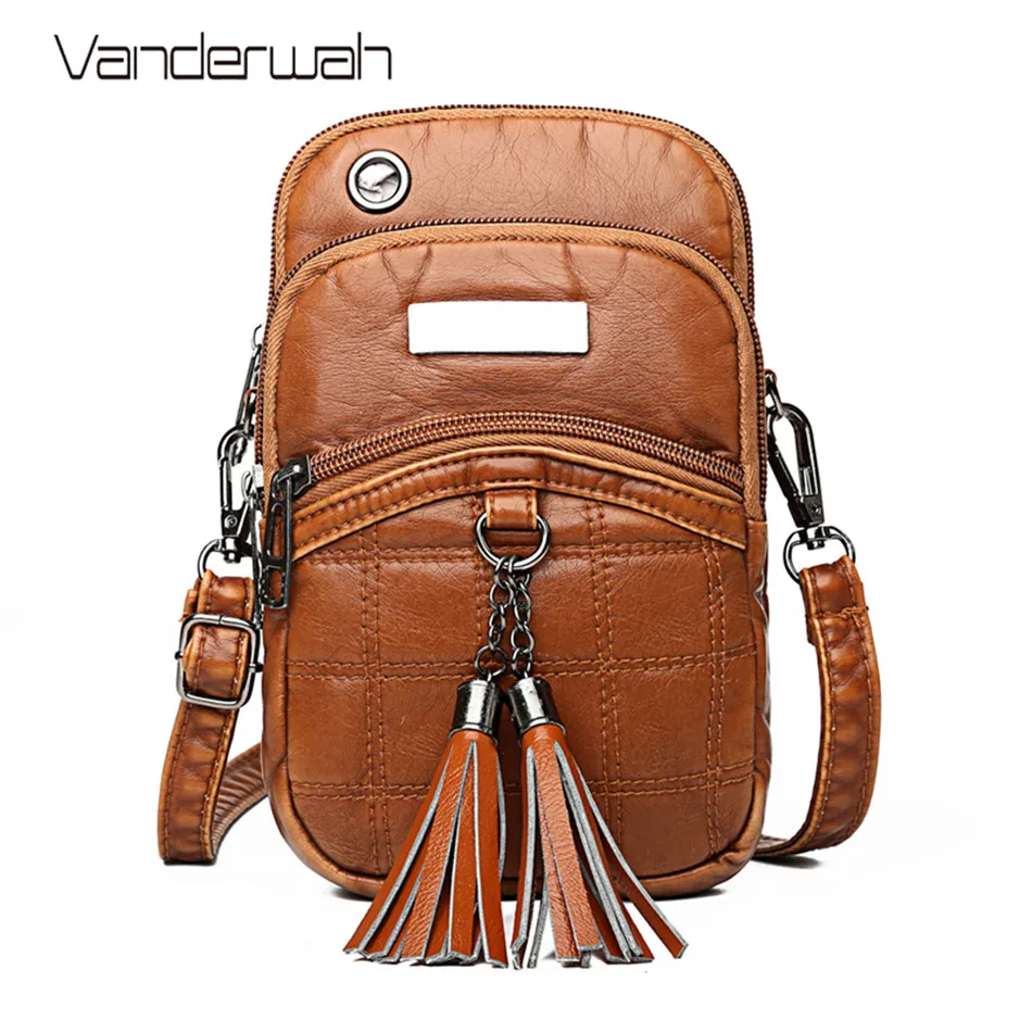 Повседневная сумка через плечо для женщин сумочка телефона с заклепками девушек