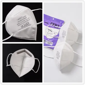 

CE FFP2 NR 2163 KN95 Masks 5 Layers Filter Dust Mouth Face Mask Flu Personal Protective Health Care Mask Fast Shipping
