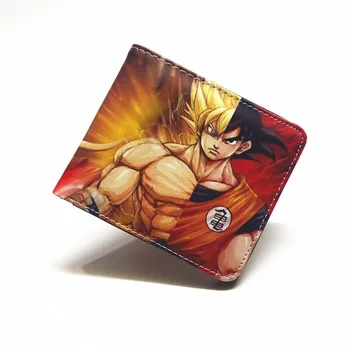

Anime Dragon Ball Son Goku Wallet Unisex Credit Card Holder Slot Photo Student Teen Short Wallet Coin Purse