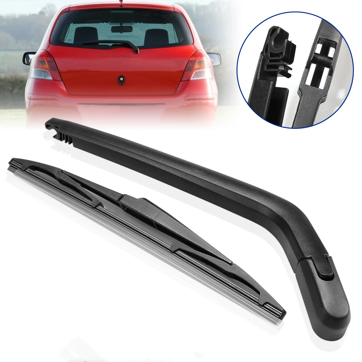 ReplacementWindscreenWindshieldRearWiperArmAndBladeForToyota