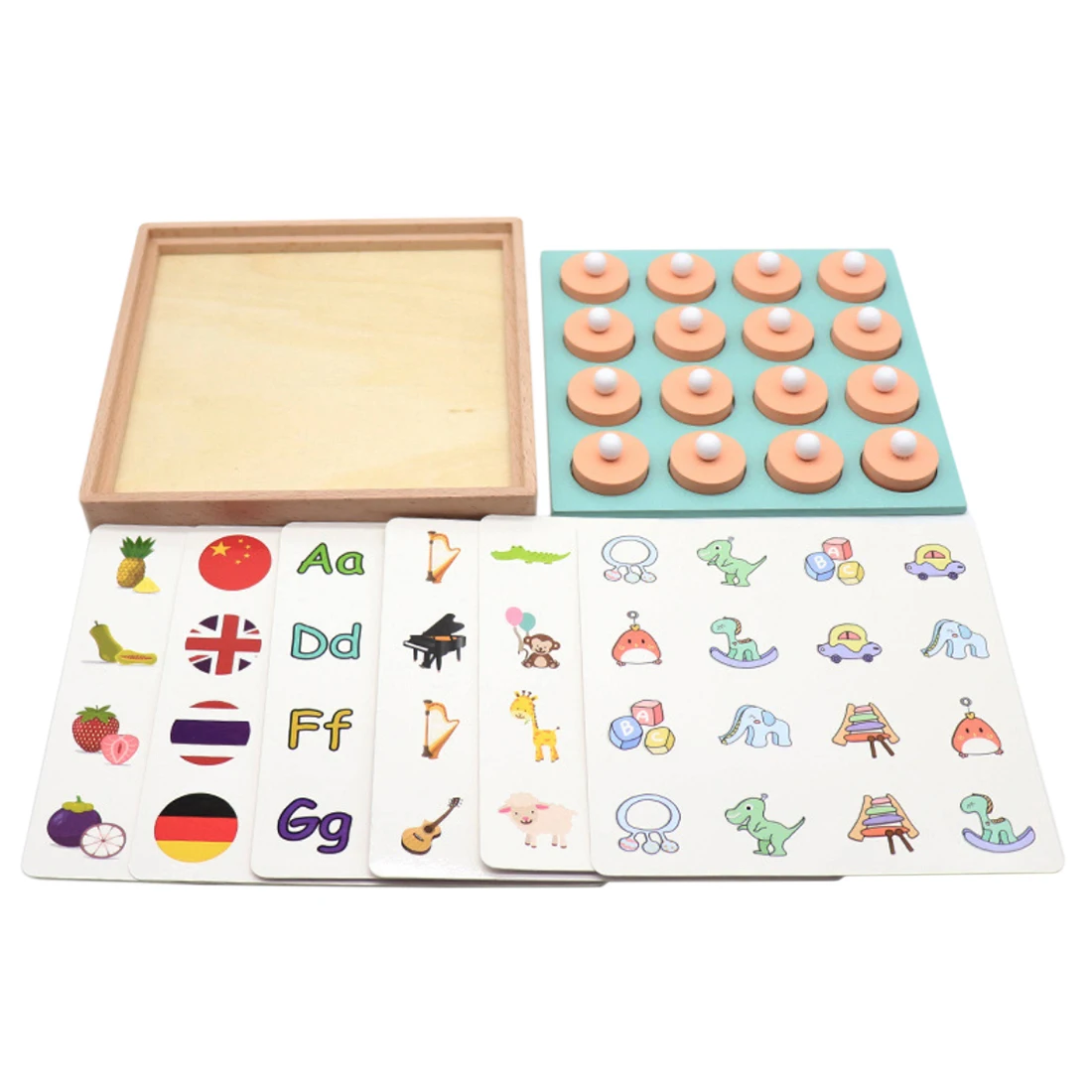 Wooden Memory Chess Game Toy Parent-Child Interaction Game Early Learning Education Toys For Children Kid Gift Discovery Toys Wooden Memory Chess Game Toy Parent-Child Interaction Game Early Learning Education Toys For Children Kid Gift Discovery Toys