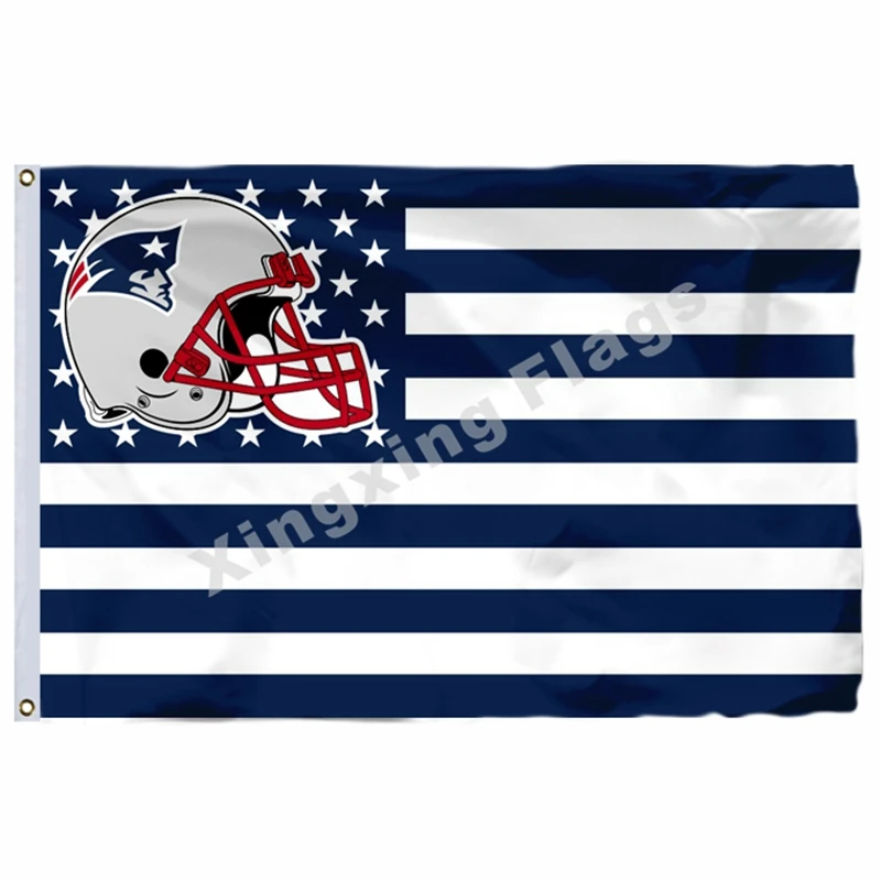 A5 New England Patriots Column Flag 3ft X 5ft Polyester - Цвет: A5