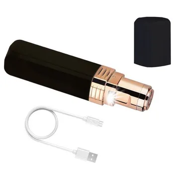 

USB Rechargeable Women Painless Hair Removal Portable Electric Epilator Female Eyebrow Lip Cheeks Shaver Face Hair Remover 30#