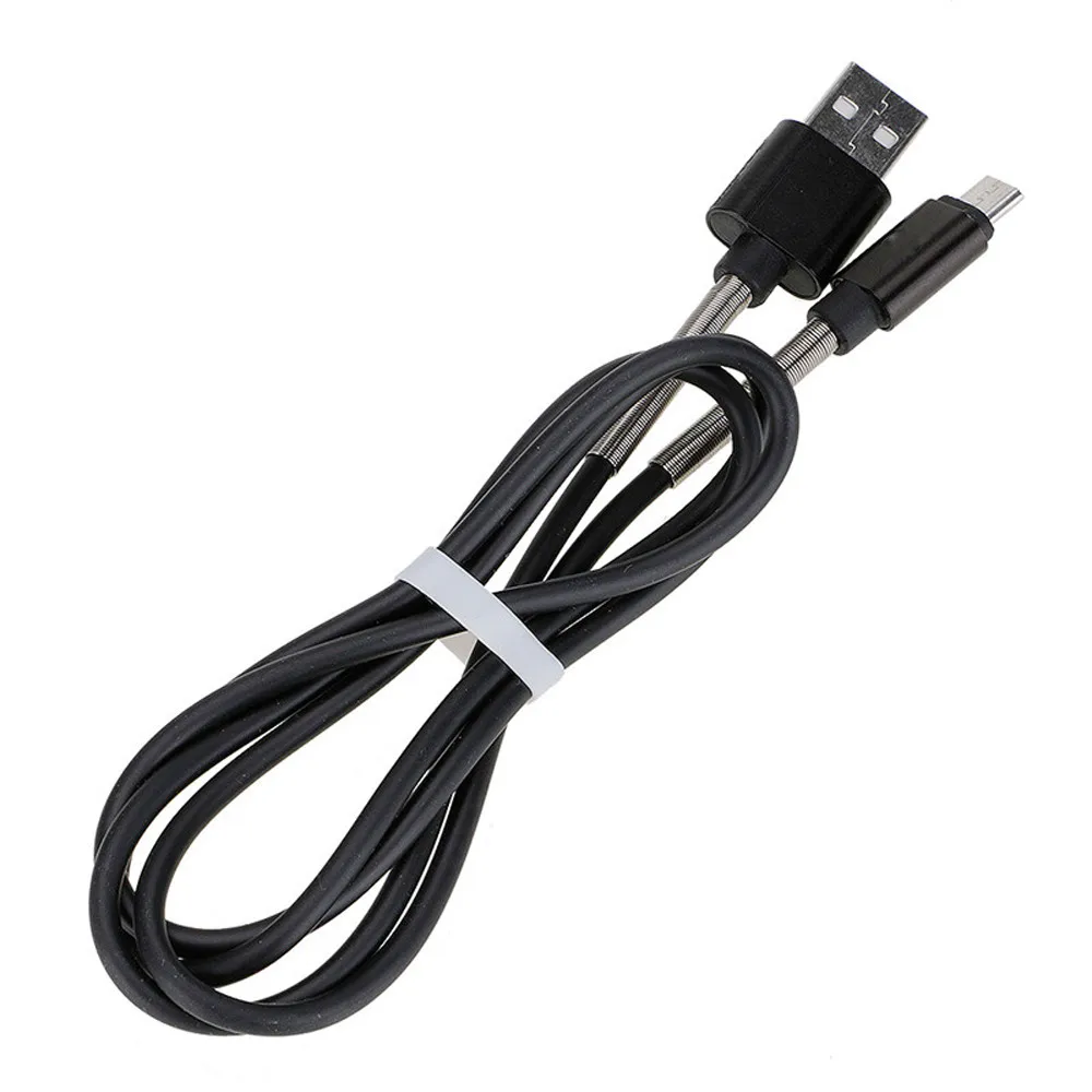 Прочный пружинный анти-сломающийся Micro USB зарядный кабель-трос для синхронизации данных телефон USB к Micro USB быстрый безопасный зарядный кабель 30