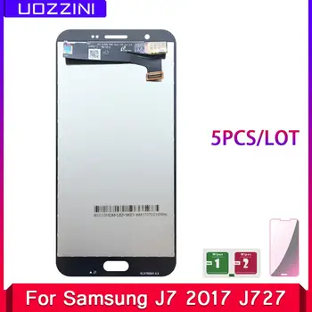 

5 Pcs/Lot Super AMOLED For Samsung Galaxy J727 J7 2017 SM-J727P J727V J727A 100% Tested LCD Display Touch Screen Assembly