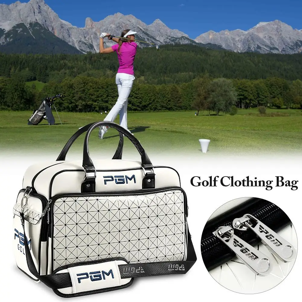 New Golf Bag Golf Clothes Bag Men& Women Shoes Package Box-shaped Large Capacity Double-deck Clothes Bag