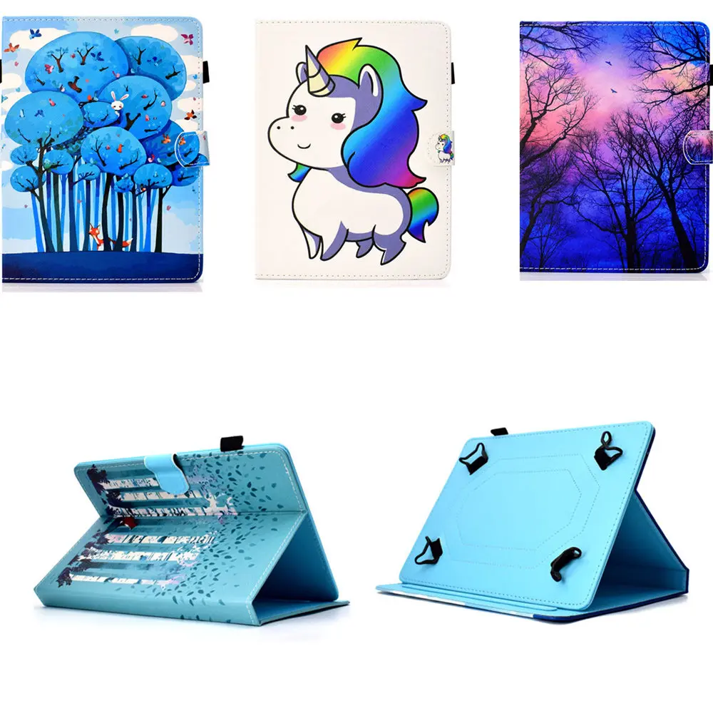 Из искусственной кожи с принтом универсальный чехол для huawei Mediapad M6 10,8 M5 Lite M3 M2 T5 T3 T1 T2 10 Pro 9,6 10,1 ''10,8'' чехол для планшета