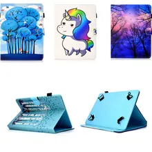 Из искусственной кожи с принтом универсальный чехол для huawei Mediapad M6 10,8 M5 Lite M3 M2 T5 T3 T1 T2 10 Pro 9,6 10,1 ''10,8'' чехол для планшета