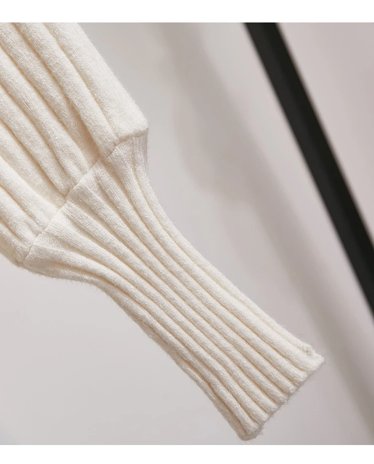 Oshangchaopin/Женская шерстяная юбка; комплект из 2 предметов; водолазка; Однотонный теплый свитер с длинными рукавами+ твидовый костюм с короткой юбкой