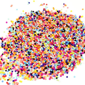 

2MM 5000PCS Small Glass Seed Beads Charm Czech Beads Beadwork Craft Small Jewelry Beads Spacer Loose Beads for Jewelry Making