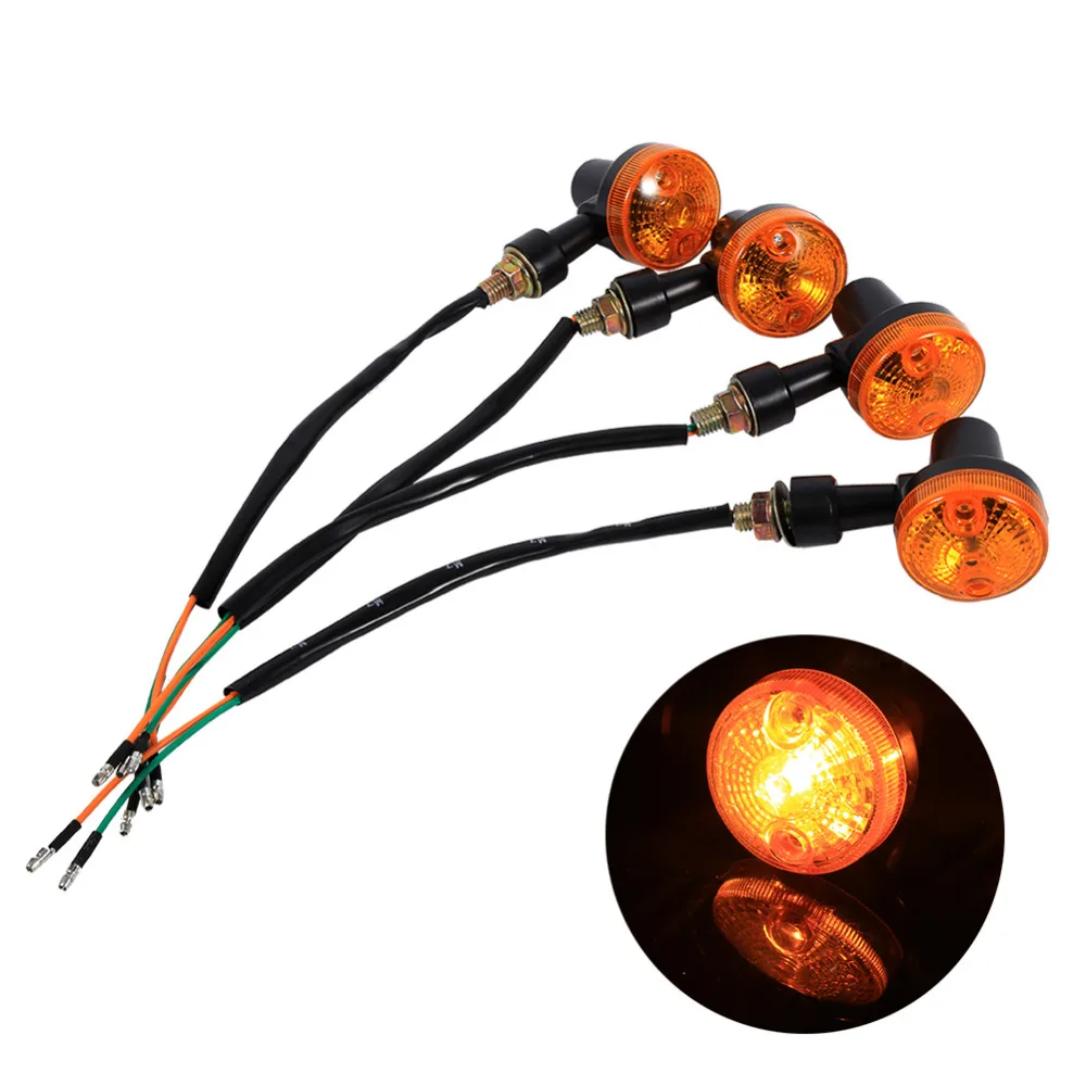 Turn Signal Indicator 4x Universal Black Motorcycle 12 LED Indicator Light Blinker Amber Lamps Turn Signal Indicator 4x Universal Black Motorcycle 12 LED Indicator Light Blinker Amber Lamps