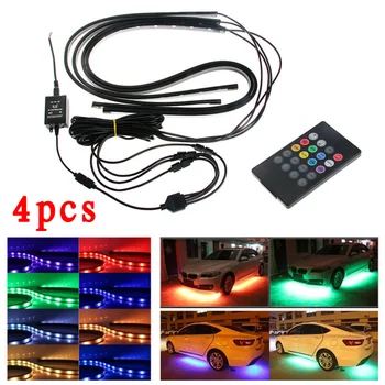 

Tube LED Light Bar Underglow Set Accessories Neon Wireless Infrared control