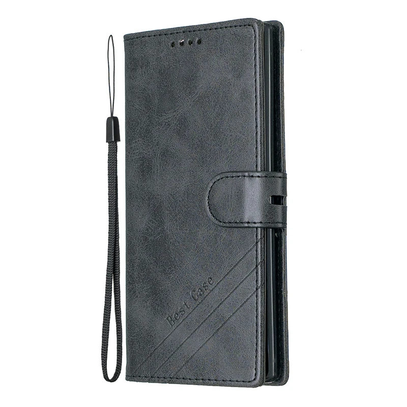 Phone Cases For Samsung Galaxy Note10+ Shockproof Money Card Slot Flip Covers Note 10 Note10 Plus Pro Kickstand Wallet Case Bag