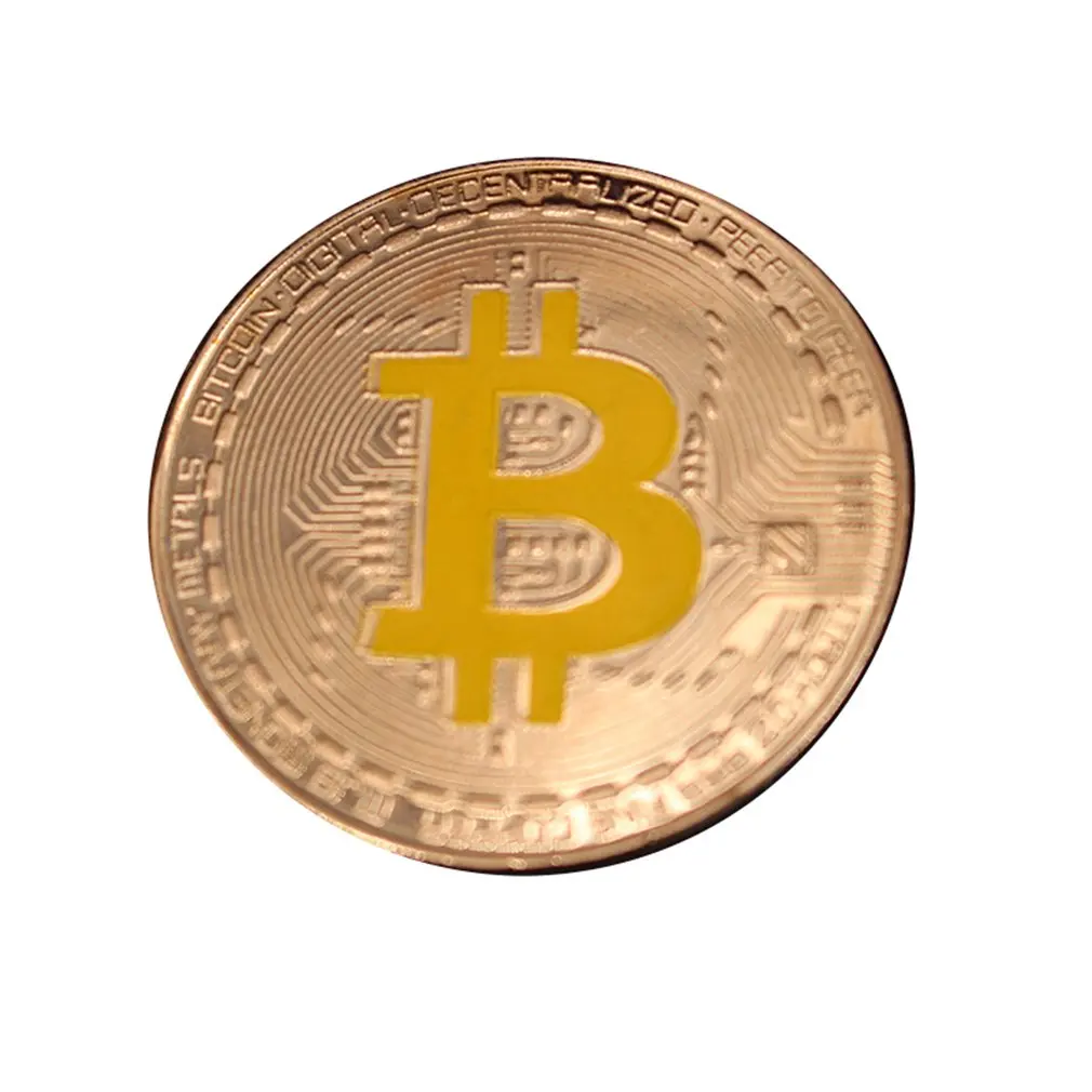 gold yellow B Коллекция металлическая краска процесс мемориальная монета медаль путешествия памятная монета сувенир для физических крипто Токен фанатов - Цвет: gold yellow B
