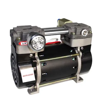 

160W Oilless Mini Electric Vacuum Pump 220V/110V with -90KPA Ultimate Pressure 48L/MIN Air Flow Vacuum Pump