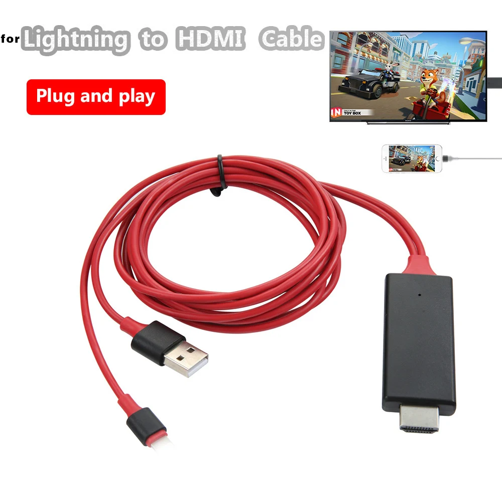 Игровой Кабель HDMI со штекером HD 1080P преобразователь адаптер USB кабель для HDTV TV