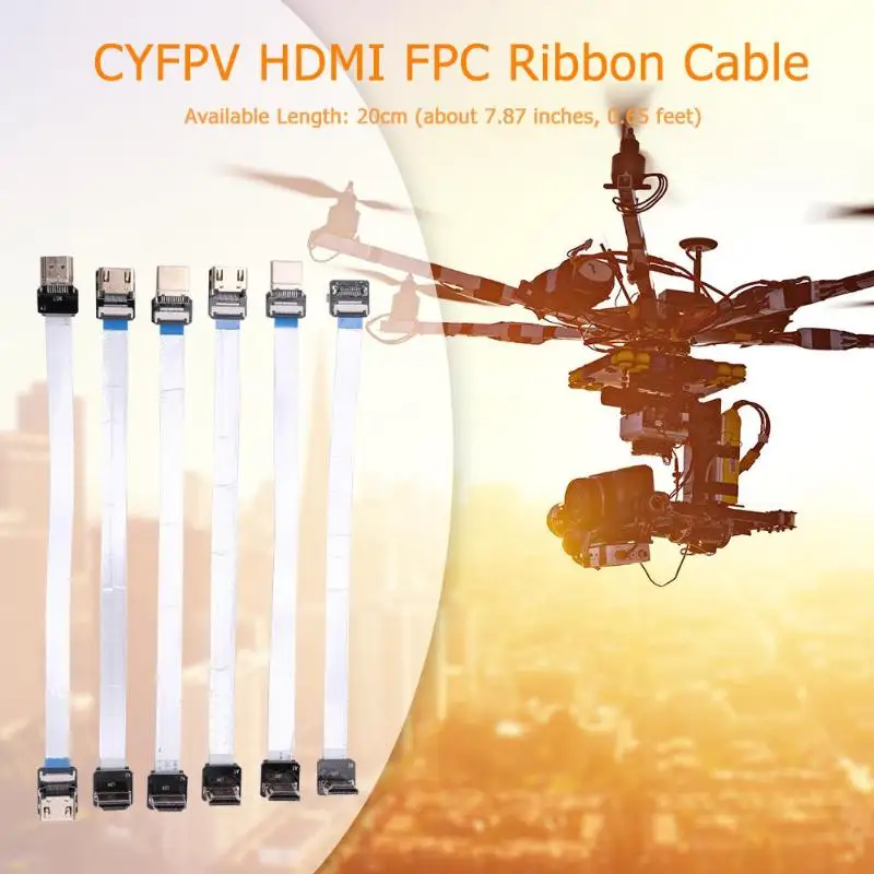 LDK Тип 20 см CYFPV HDMI FPC разъем ленточный кабель 20Pin для мультикоптера
