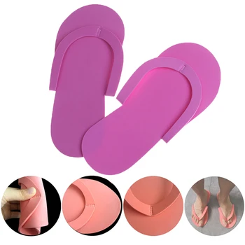 

12 Pairs Foam Pedicure Slippper for Salon Spa Pedicure Flip Flop Tool Spa Pedicure Sandals Disposable Foam Slippers