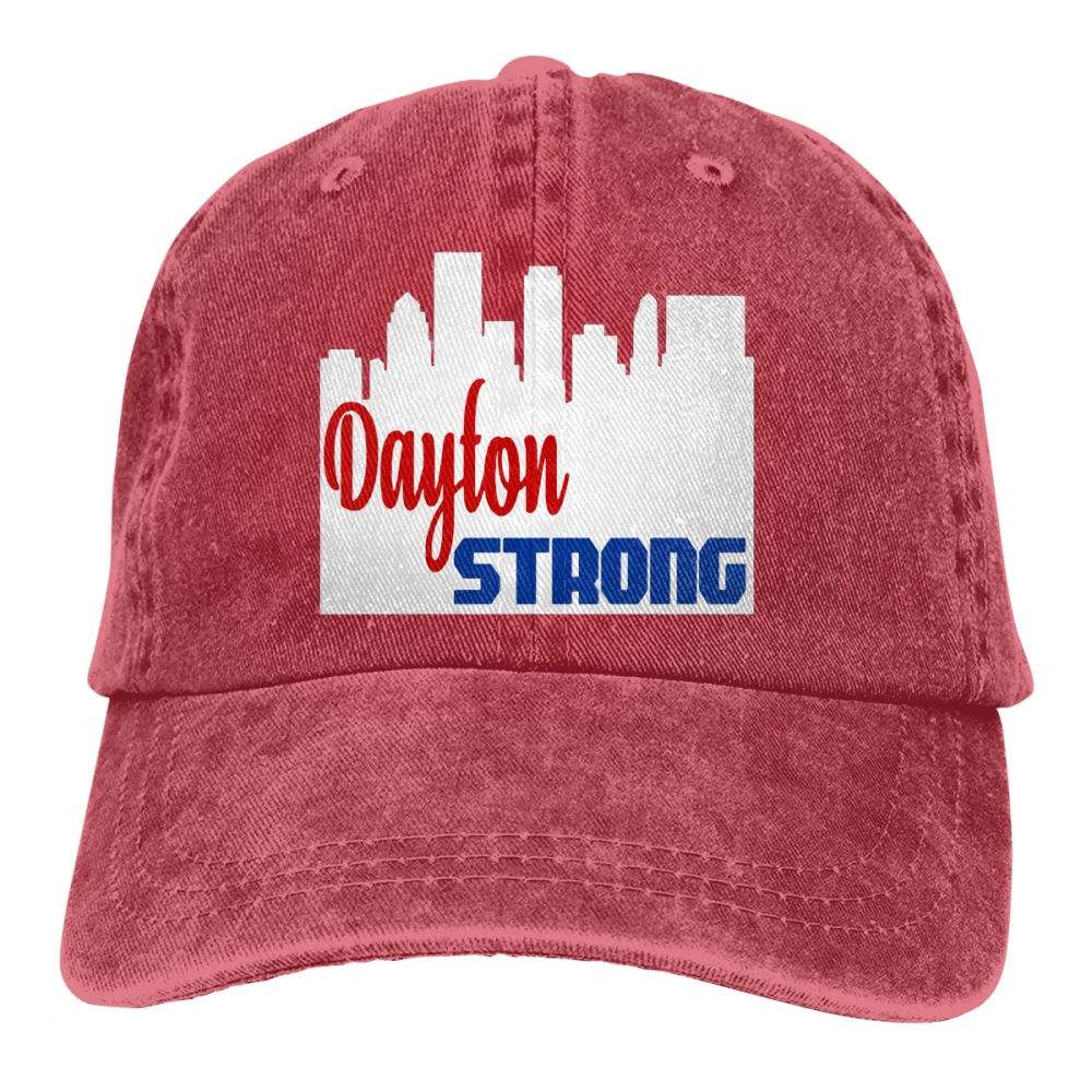 Dayton Strong Casquette черные унисекс Мужские Женские джинсовые бейсболка с ремешком кепки Регулируемая шляпа для гольфа папа