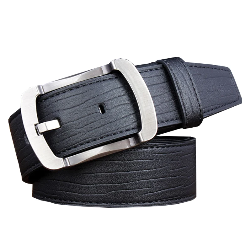 

【Himunu】cow genuine leather luxury strap male belts for men new fashion classice vintage pin buckle men belt High Quality