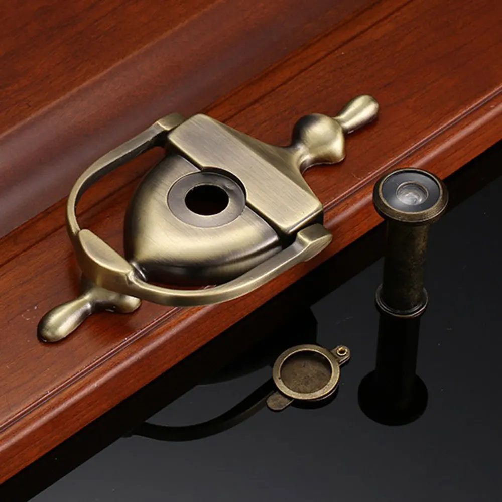 1pcs moderno aldrava da porta com visor 01