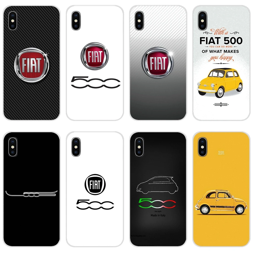 Transparent TPU Shell Covers Famous Italian national Fiat 500 For Xiaomi Mi4 Mi5 Mi5S Mi6 Mi A1 A2 A3 5X 6X 8 CC 9 T Lite SE Pro | Мобильные