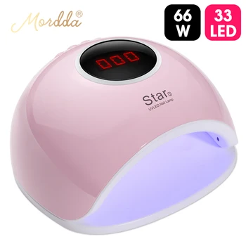 

MORDDA UV Nail Dryer 66W LED Nail Lacquer Lamp For Manicure Drying Gel Polish Lamp With Timing Tool All For Nail Art DIY Design