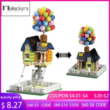 Mailackers City Expert Architecture Flying Balloon House Tensegrity Sculptures Modular City Building Blocks House Children Toys