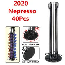 Подставка для капсул nespresso вращающаяся на 360 ° 40 хранения
