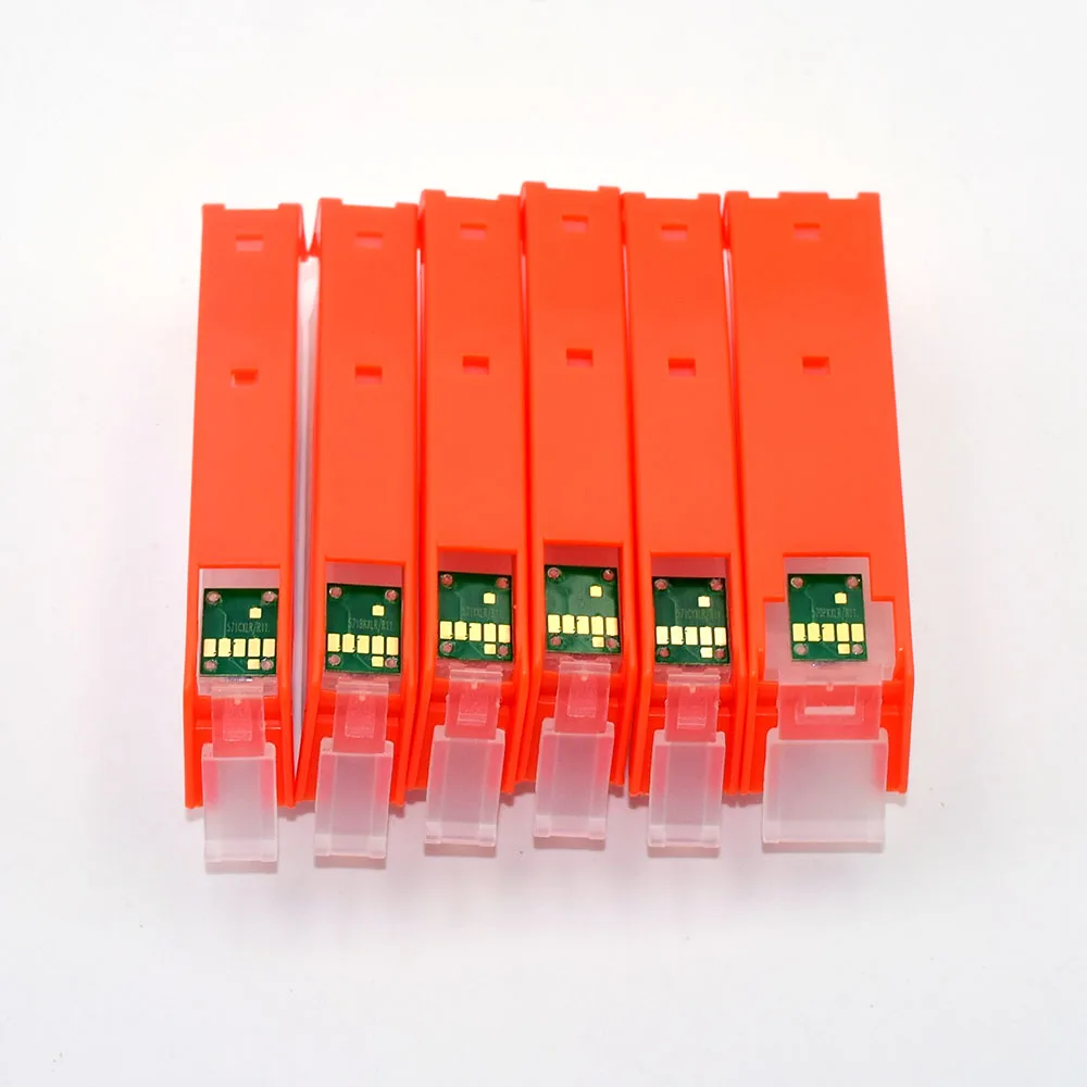 6 цветов PGI 470 CLI 471 Заправляемый картридж с чипом ARC для принтера Canon PIXMA MG7740 TS8040 TS9040