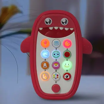 

Baby Educational Toy Cartoon Electronic Sounds and Lights Smart Pad Cute Shark Shaped Infant Toddlers Early Learning Tablet Gift