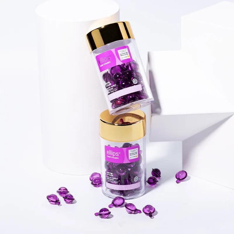 Hair Care Oil ELLIPS Hair Vitamin Keratin Complex Hair Care Treatments Essential Oil Capsule Indonesia Jojoba Oil Smoothing Silky Repair hair care oil