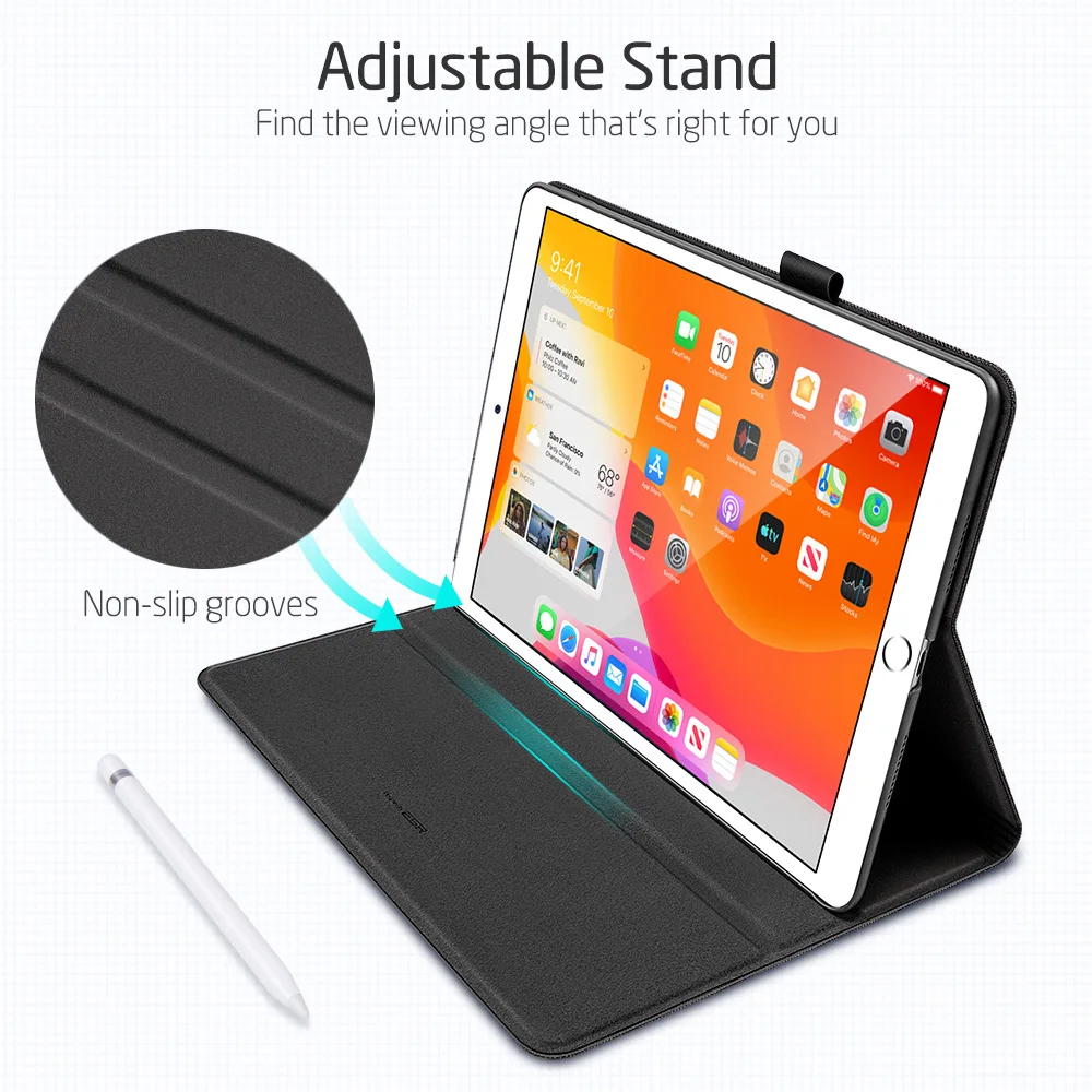 Чехол для iPad Pro 10,5 ESR из простой ткани Оксфорд из искусственной кожи Smart Cover Folio Stand Повседневный Стильный чехол для iPad Pro 10,5"