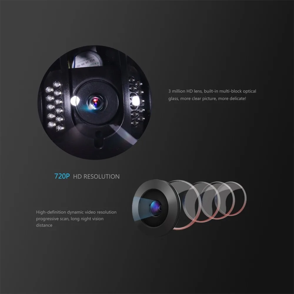 WiFi 1MP HD 720P прочная IP камера P2P Plug and Play открытый купол PTZ беспроводная камера безопасности с панорамированием/наклоном IR Cut
