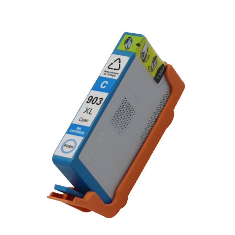 4 цвета для HP903 903XL совместимый чернильный картридж для HpOfficejet Pro 6960 6961 6963 6964 6965 6966 принтер для HP907 907XL - Цвет: 1 PC Cyan