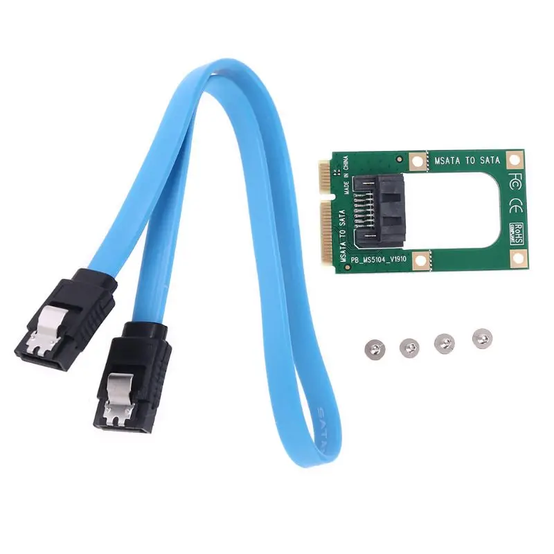 

Mini SATA to SATA Card Converter from mSATA TO 7 Pin SATA Extension Adapter SSD