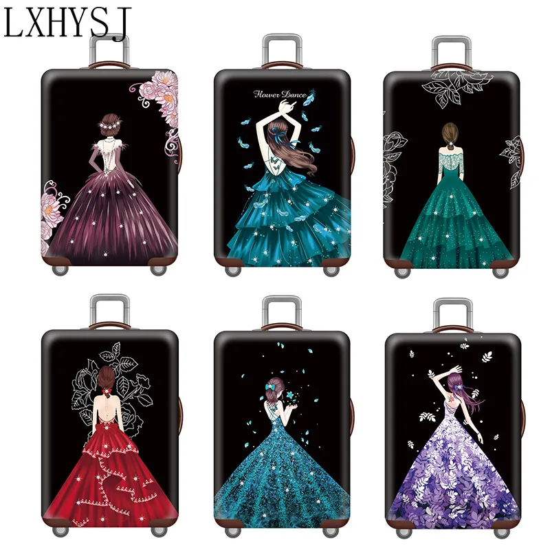 Чехол для чемодана принцессы Защитные чехлы багажа утолщенный чехол костюма 18-32