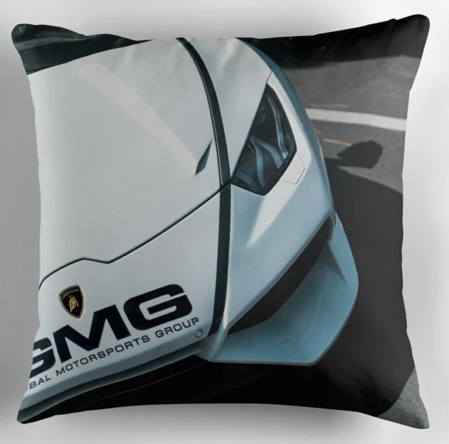 Lamborghini pillow pillow Print pillow Case Cotton Made Pillowcase 45X45cm,55X55cm(Two side - Color: photo color
