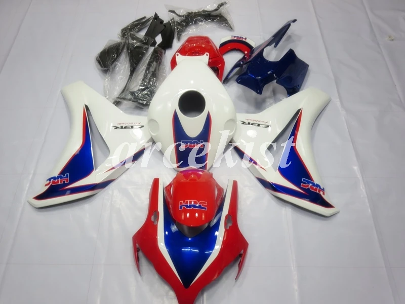 4 подарки ABS(литьевая форма) мотоцикл Полный Обтекатель кузова Набор для Honda CBR1000RR 2008 2009 2010 2011 черный