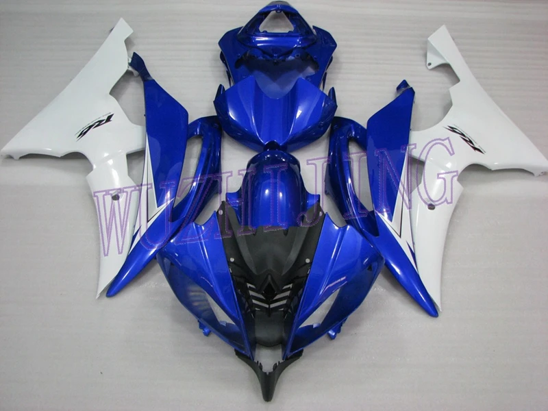 Комплект обтекателей для YAMAHA YZFR6 13 12 Abs обтекатель YZF R6 синие белые Обтекатели YZFR6 2008