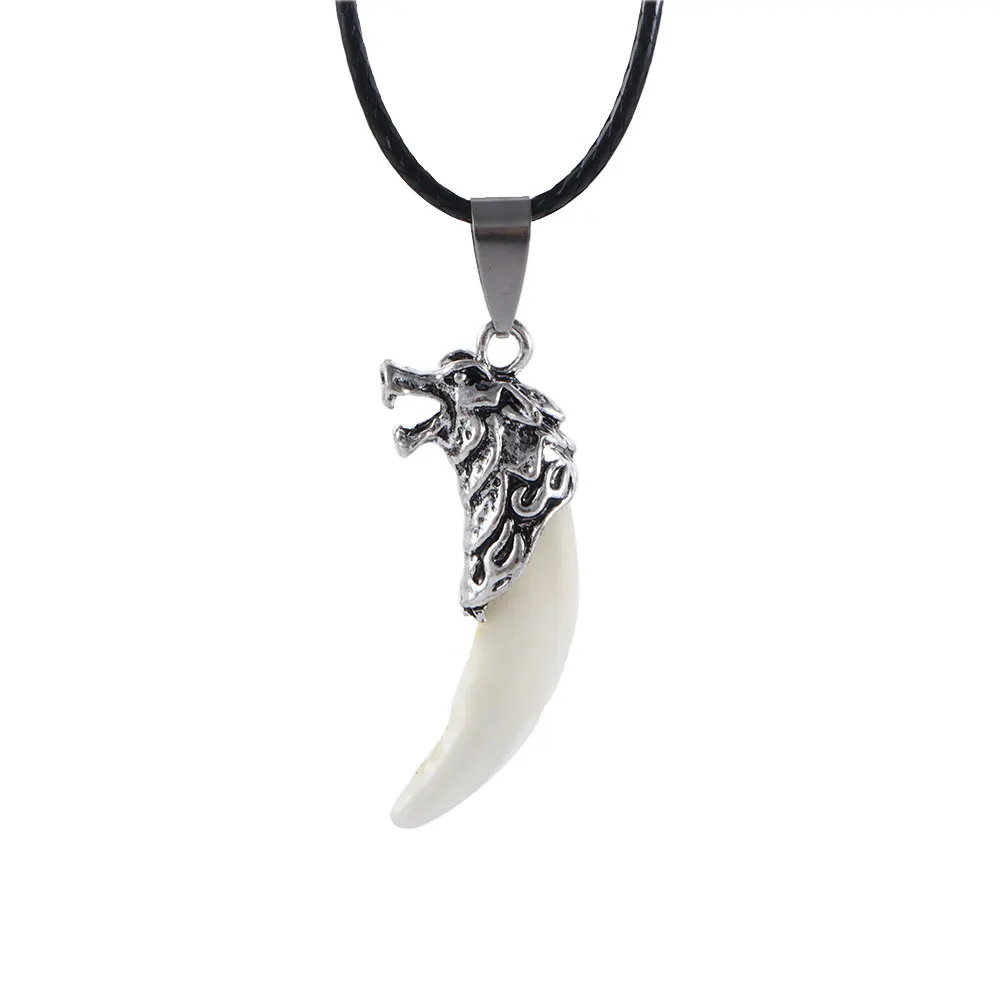 Fang Tooth Necklace Titanium Steel Wolf Tooth Pendant Jewelry