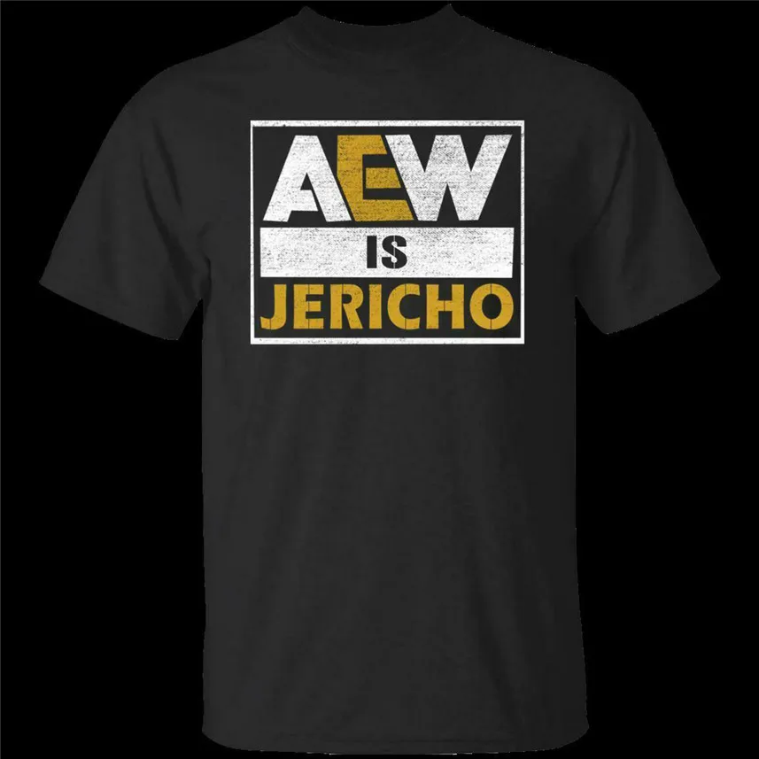 

Aew Is Jericho Black Navy T-Shirt Mens Women S 5XL Big Tall Tee Tshirt