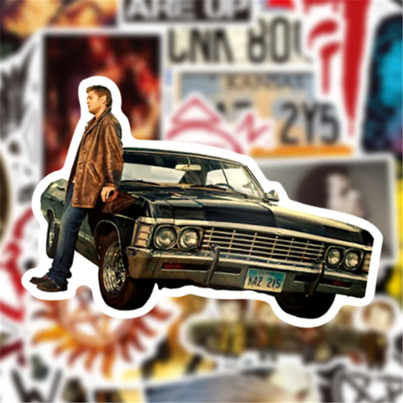 50 шт. Dean Sam, водонепроницаемые наклейки на багаж, американская драма, серия, модные наклейки на телефон, ноутбук, Детские Классические игрушки