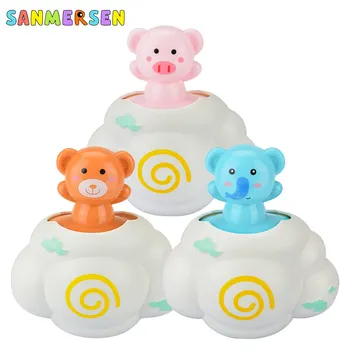 

Baby Bath Toys Bathroom Play Water Spraying Tool Clouds Shower Floating Toys Bear Elephant And Pig Hand Pull Water Spray Games