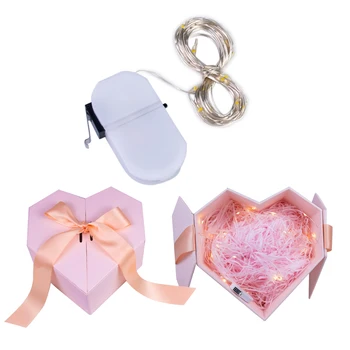 

Light Up Gift Box Short CR2032 battery fairy lights mini copper wire string lights 1m 2m (Battery Included)