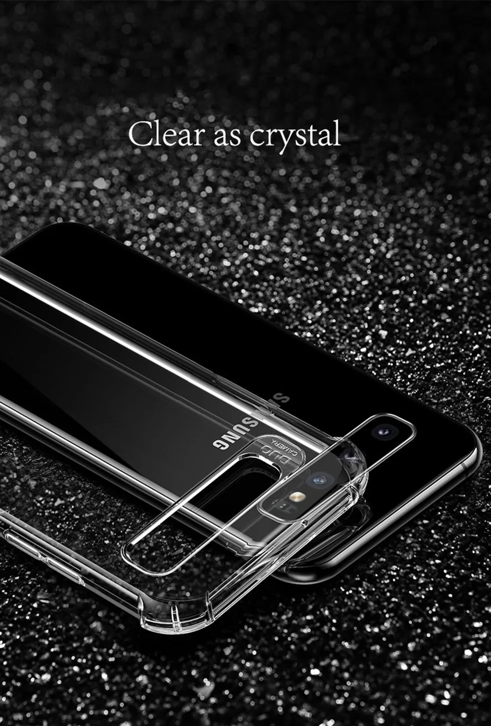 Роскошный мягкий Силиконовый противоударный Прозрачный чехол для samsung Galaxy S8 S9 S10 Plus Note 9 10 Pro M30 A10 A20 A30 A40 A50 J8 крышка
