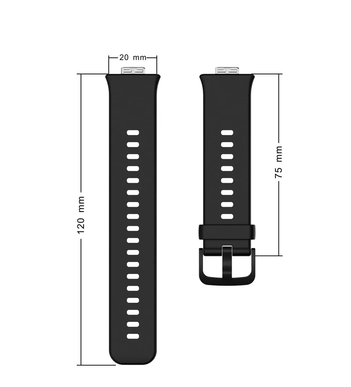 Waterproof Silicone Sport Band Strap for Smartwatch - Soft, Fashionable Replacement Wristband