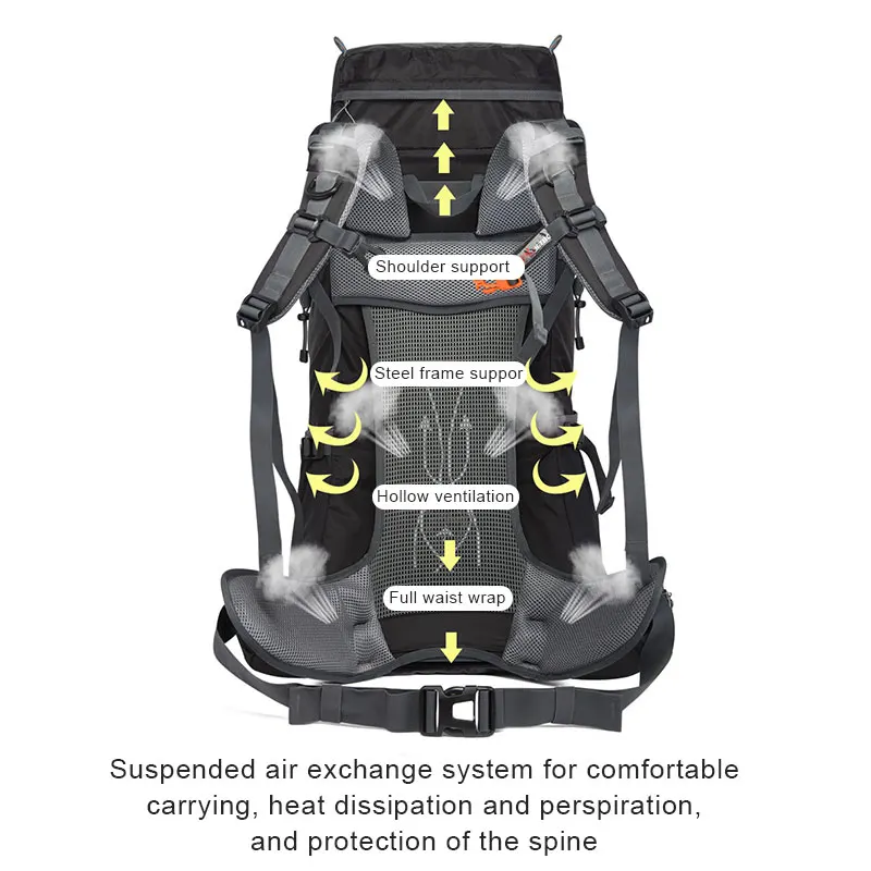 daypacks de viagem com capa de chuva
